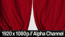 舞台红色幕布关闭谢幕带通道高清视频素材 VideoHive Realistic Red Curtains Closing-缩略图