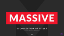 Videohive - Massive | Titles Pack for After Effects - 21880085-缩略图