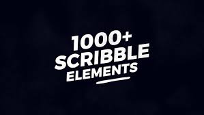 1000+手绘元素Ae模板素材包 Scribble Elements