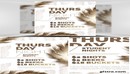 羽毛系列 - 周四晚上传单模板Feather Series - Thursday Nights Flyer Template-缩略图