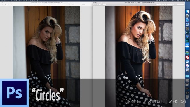 Complete post production workflow: from Lightroom to Photoshop - Circles v2.5