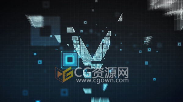 AfterEffects学习教程 制作高科技感宣传片头像素汇聚动画 免费下载