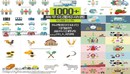 1000+扁平化Icon图标场景MG动画美食建筑人物网络交通A-缩略图