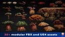 Cubebrush - Crimson Desert Landscape -Full package UE4 and FBX-缩略图