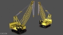 履带起重机、吊车C4D模型 C4D 3D Model Cinema4D Construction Crawler Crane-缩略图