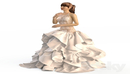 Wedding Evening Dress 2婚礼晚礼服和人物模型-缩略图