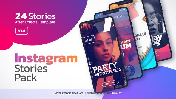 INS时尚网络视频宣传包装片头 Instagram Stories V3