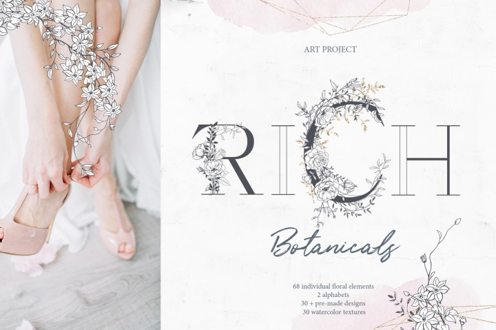 Rich Botanicals & Monograms 3475588