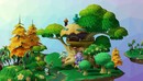 Cartoon forest VR / AR / low-poly 3D model-缩略图
