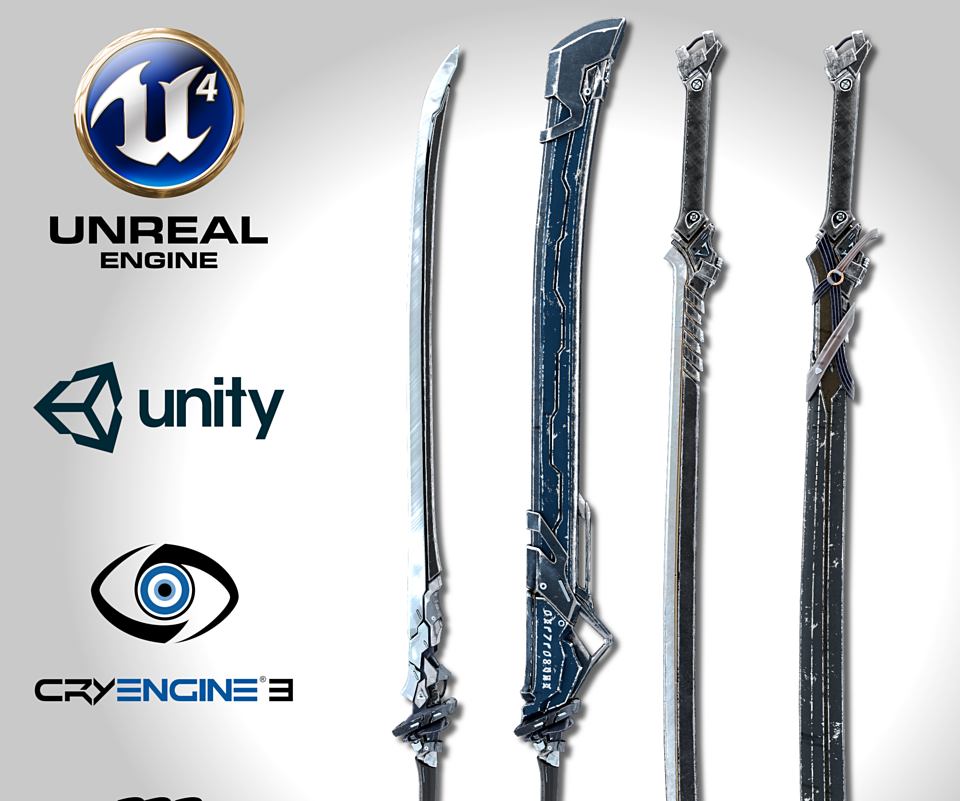Sci-fi Swords Pack 1