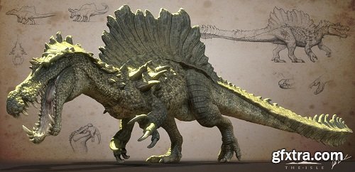 Hyperendocrin Spinosaurus 3D Model