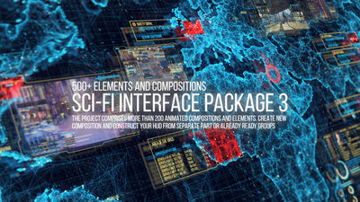 Sci-fi Interface HUD Package 3  22236281