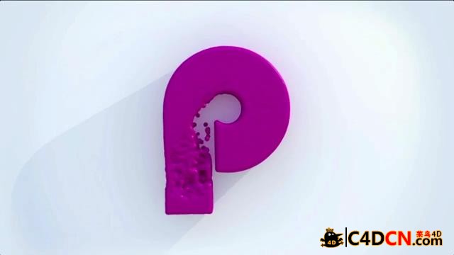 C4D液体（融球）汇聚logo教程