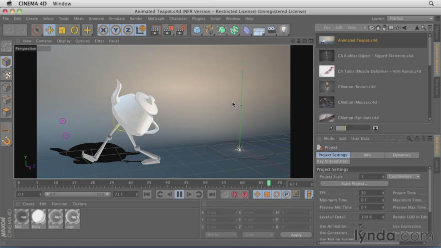 Lynda - cinema 4D 和after effects 动画设计教程