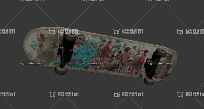 Skateboard 3D Model