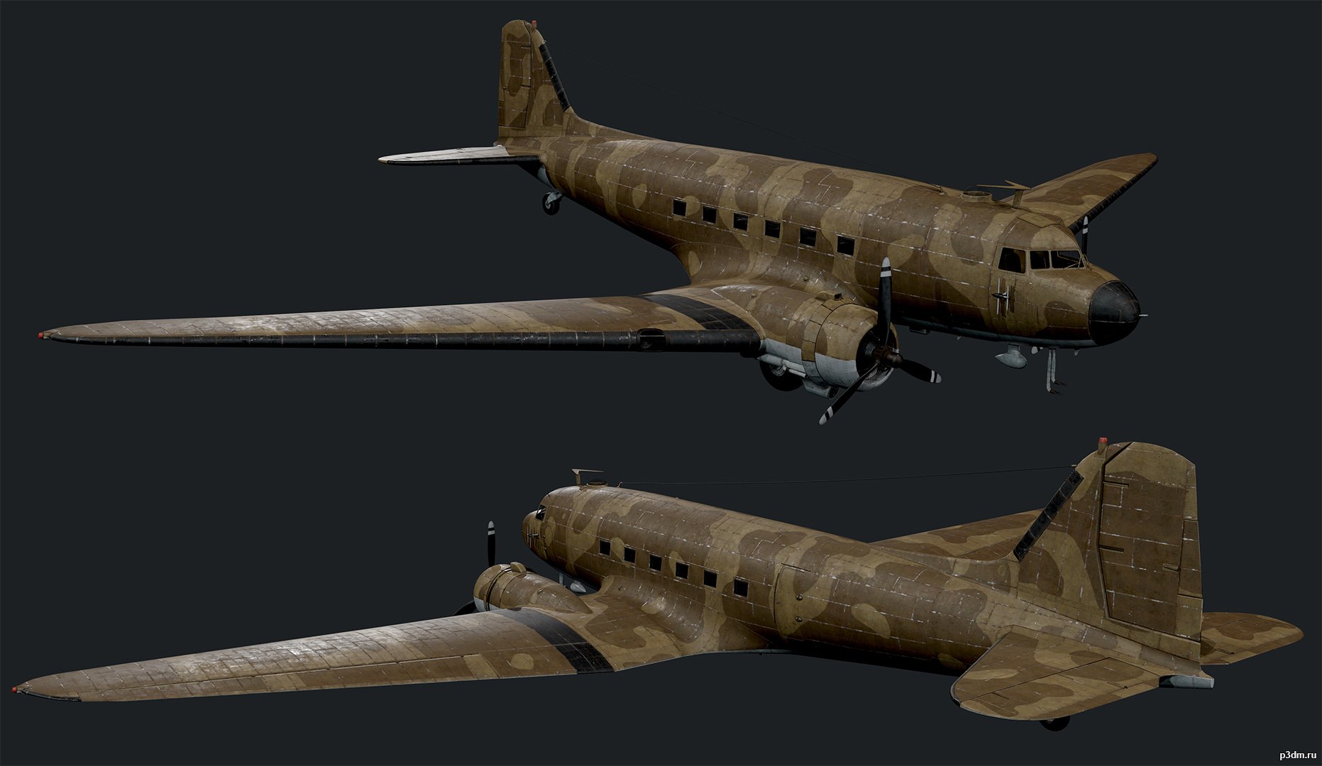 US Skytrain Bomber 3D model