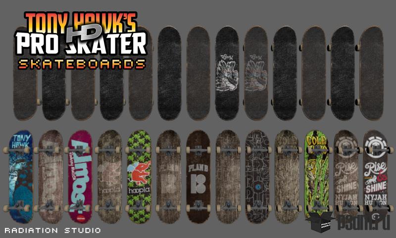 Skateboards pack 3D model滑板模型