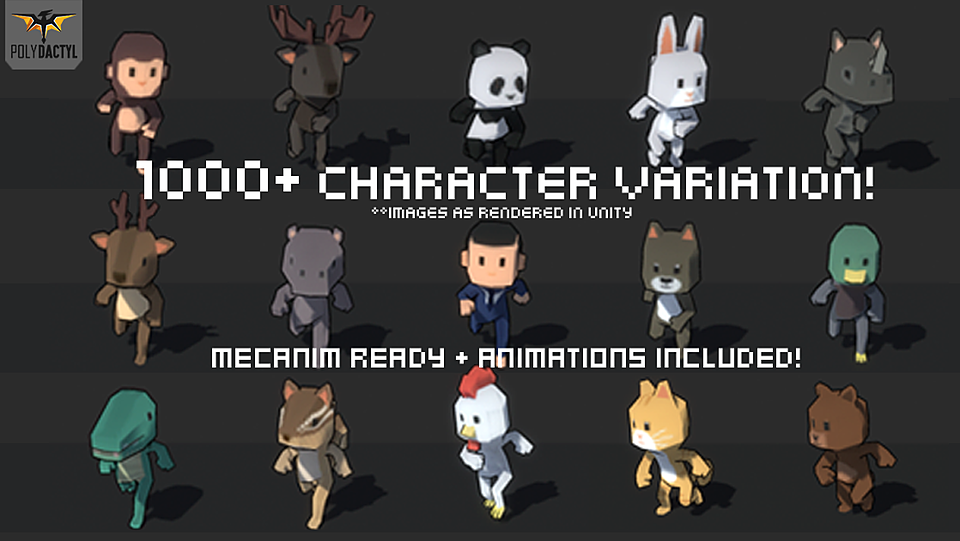 Cubebrush -1000+ Character Pack