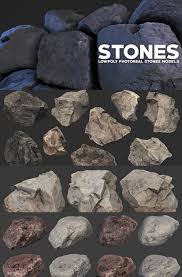 Photoreal Stones - 3D Models