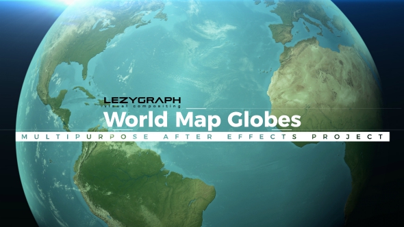 Videohive World Map Globes 20709289