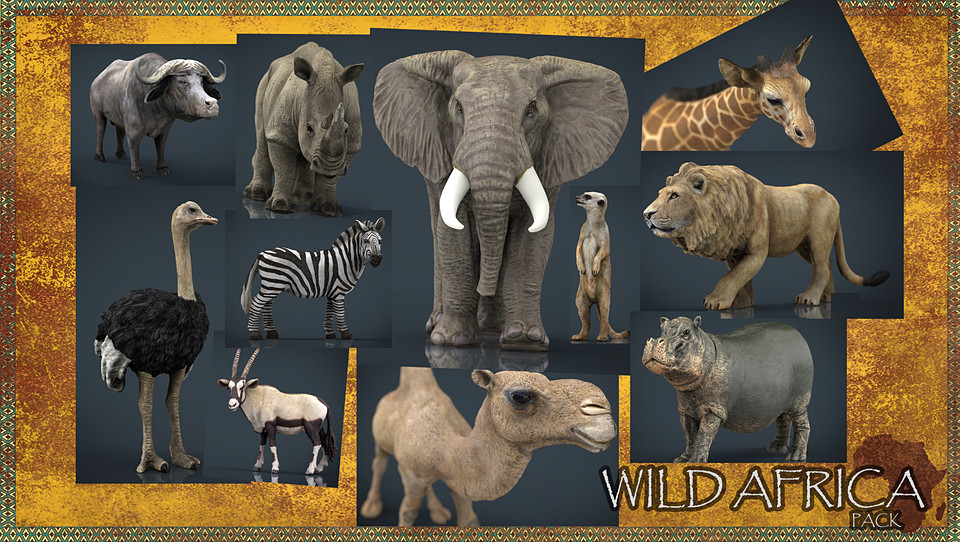 Cubebrush - WILD AFRICA PACK