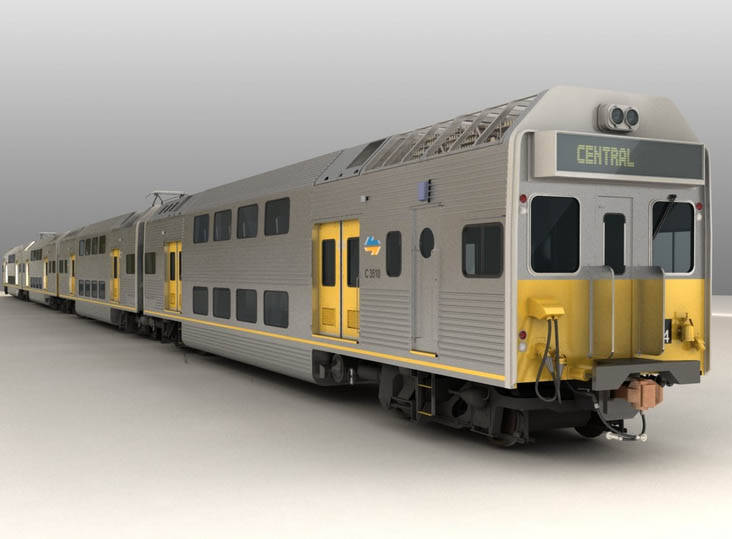 城市轨道客车动车组模型 TurboSquid EMU City Rail K Set Passenger Train