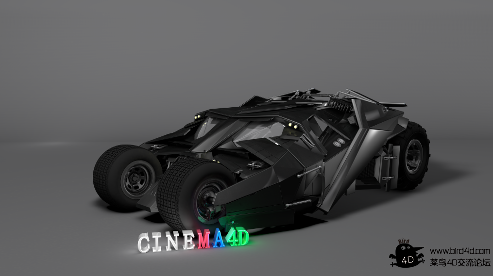 精度模型——蝙蝠战车，C4D格式