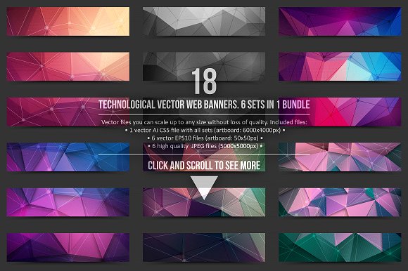 Technological Vector Web Banners