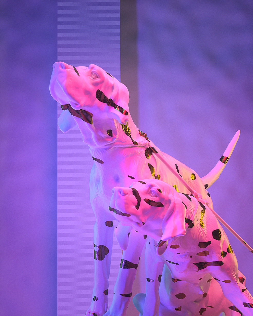 C4D精品工程第603季：两只斑点狗创意C4D工程 C4D Project[Cinema4D - Octane]