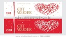 Gift voucher with heart for Valentine's day-缩略图