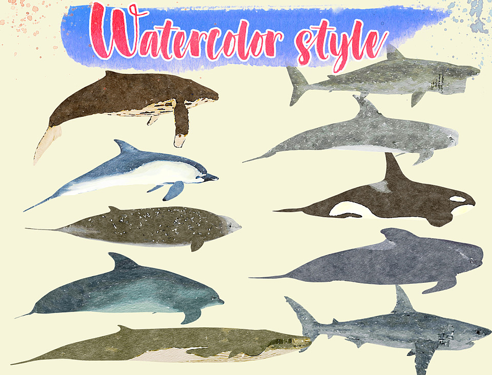Cubebrush - Low Poly Big Fish Illustration Collection Animated