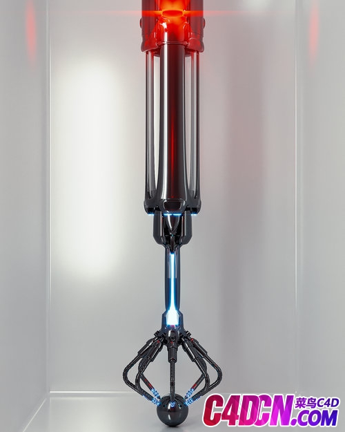C4D精品工程 No.488 Corona渲染器金属机械手臂