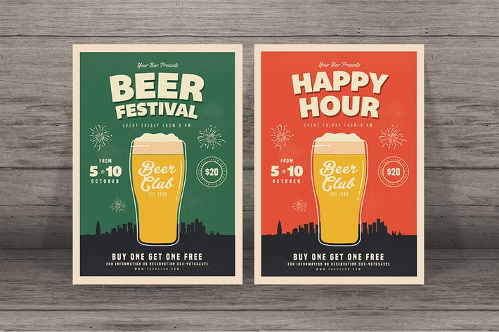 Happy Hour Beer Festival Flyer