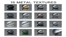100组玻璃钢铁布料塑料大理石木纹C4D Octane渲染器材质4K预设 Octane Texture Pack...-缩略图