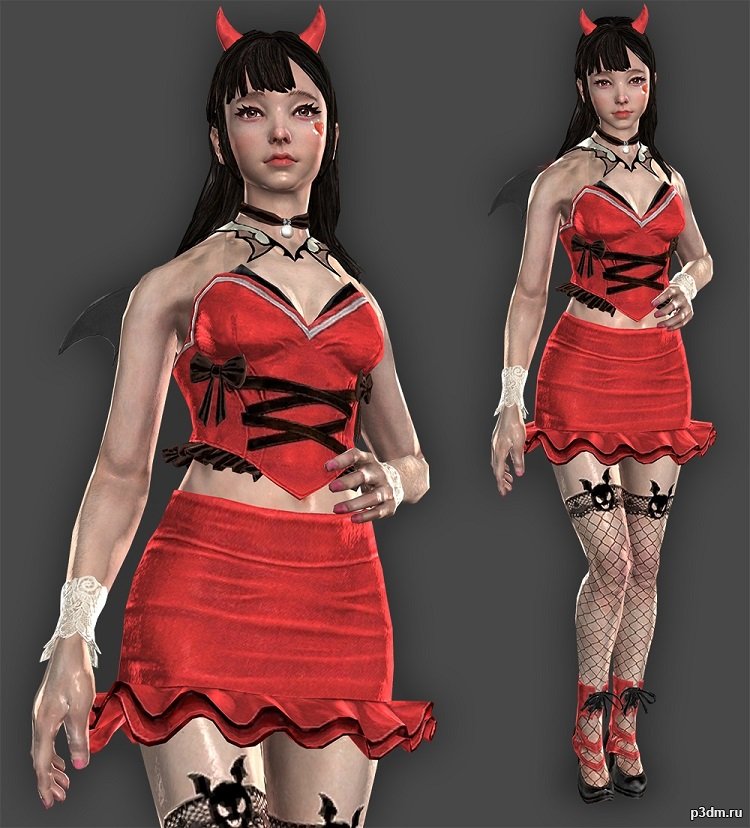 Sakura Halloween 3D model恶魔小萝莉
