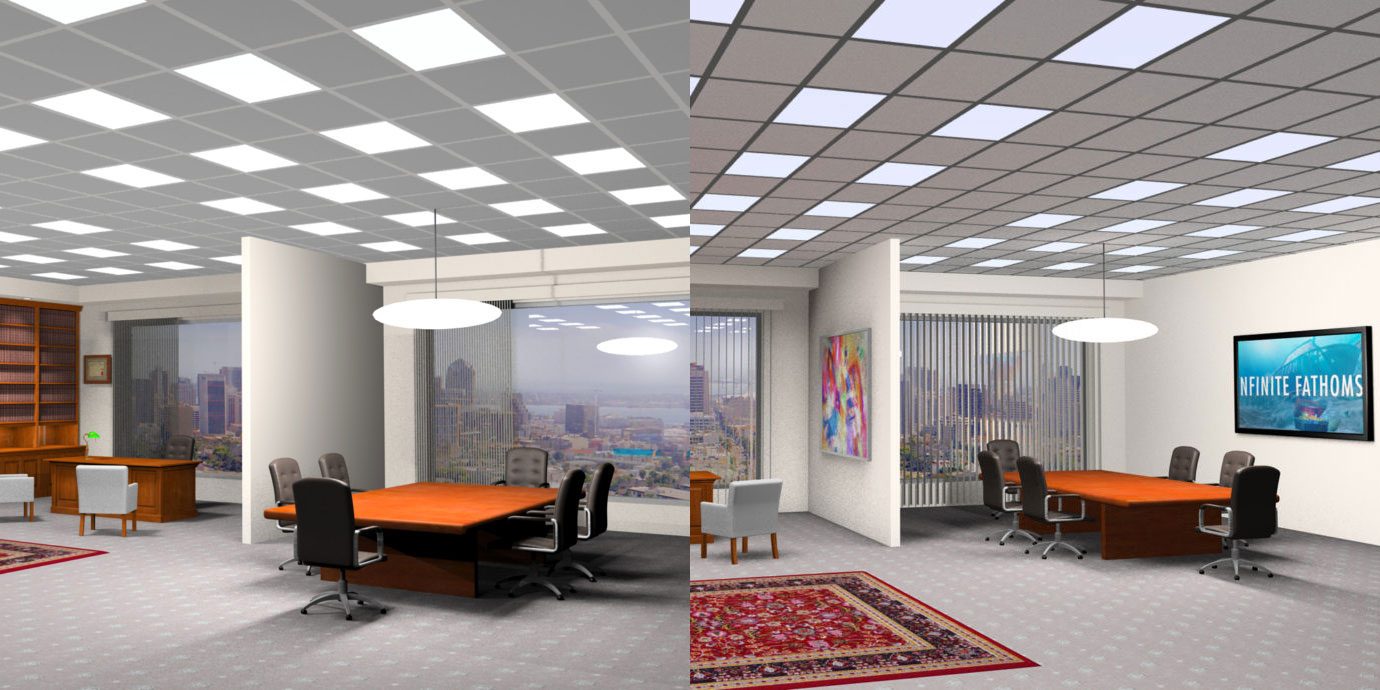 办公室C4D模型  Office Scene with Xpresso Interface