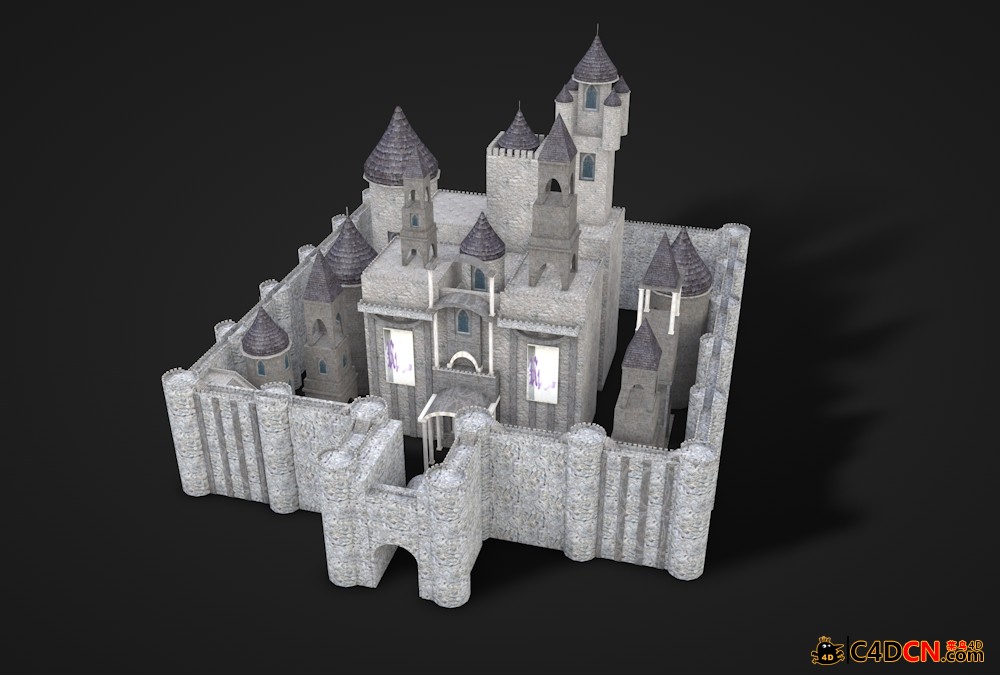 欧式古城堡模型Castle 3d model
