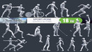 Cubebrush Low Poly Sport Pose PACK低聚运动姿势包-缩略图