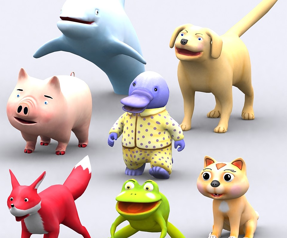 Cubebrush - 3DRT - Toonpets animals