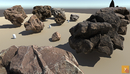 30个石头模型 Cubebrush – Yughues PhotoScanned Rocks-缩略图