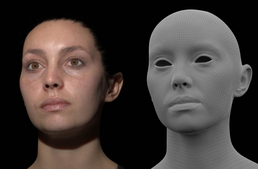 数字人类超写实逼真女性头像女人妇女3D模型