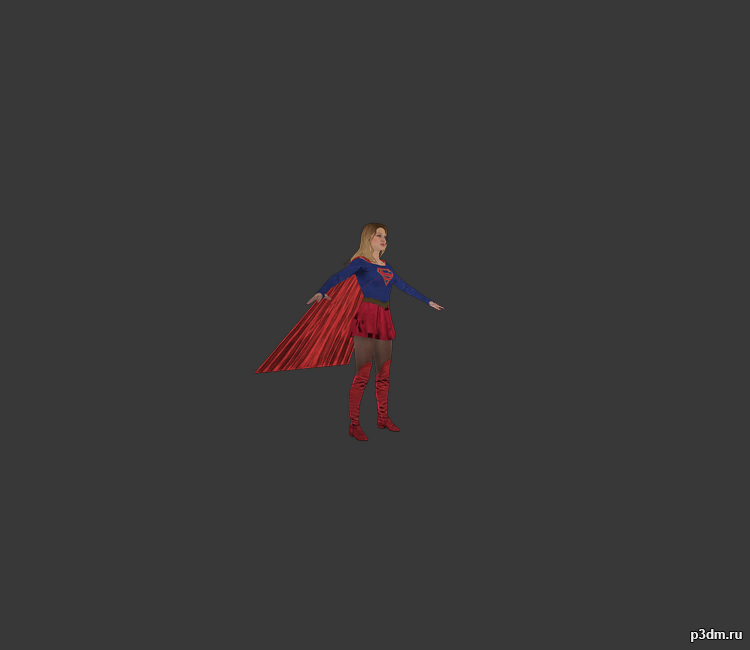 女超人模型Supergirl: Multiverse 3D model