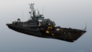 炸毁的军舰Nanuchka-class corvette 3D model-缩略图