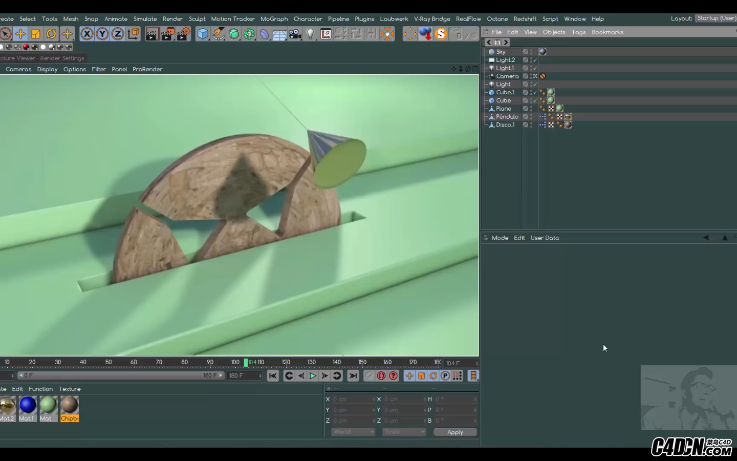CINEMA 4D教程——同步摆穿越动画（xpresso）