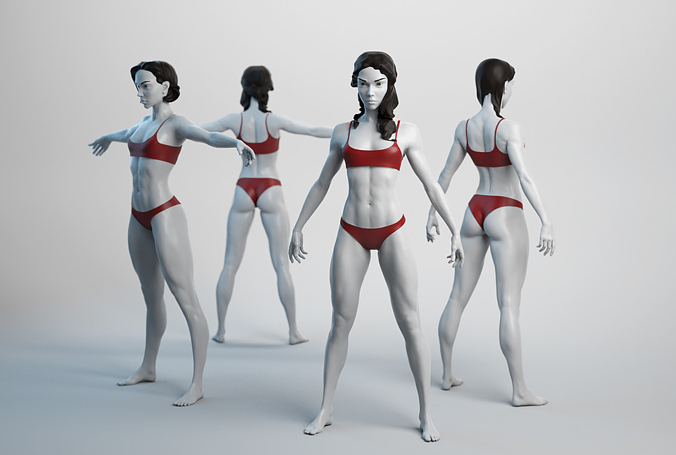 Cubebrush - Female Basemesh 07