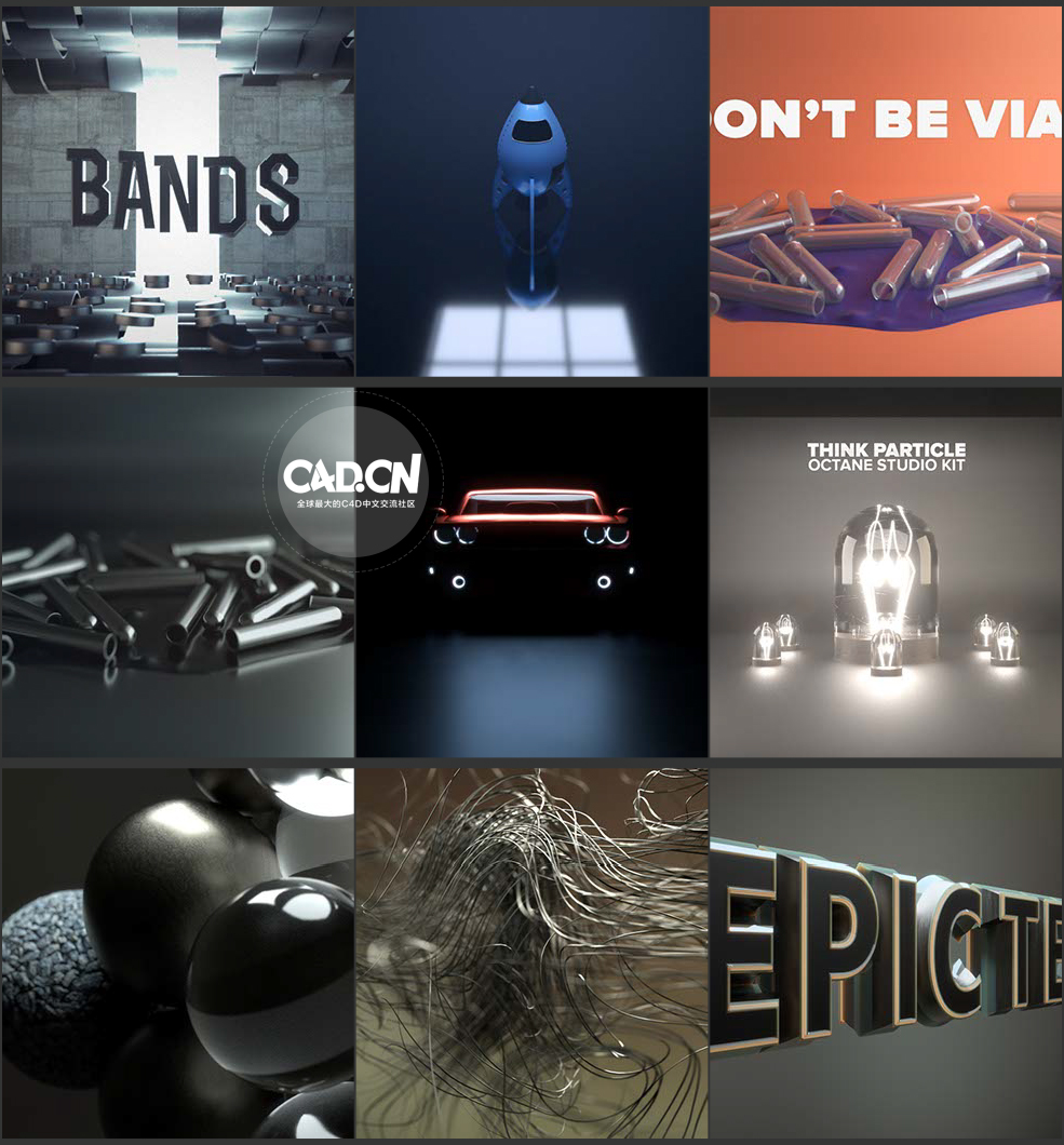 C4D Octane渲染器工具预设包 Think Particle Octane Studio Kit V1.3 Cinema 4D Wi...