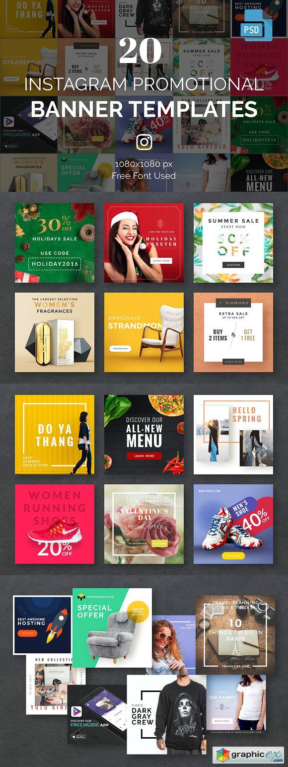 20 Instagram Banner Templates 1444702
