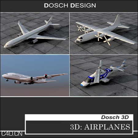 10架高精度飞机3D模型合集（maya模型） 3D- Airplanes