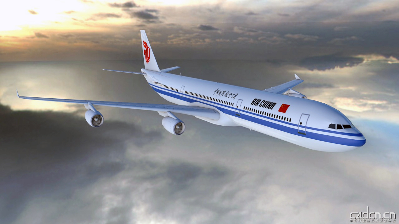 中国南方航空客机C4D模型