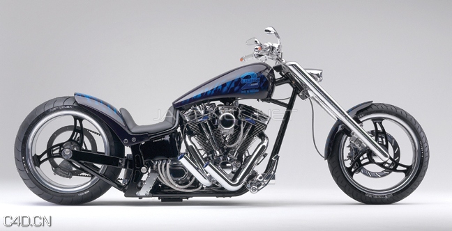 炫酷豪华摩托车3D模型 The3dstudio Empire Motorcycle Bike 3D Model
